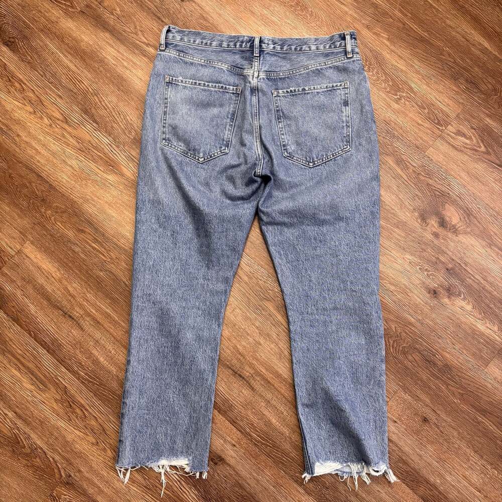 AGOLDE Riley Crop High Rise Straight Leg Jeans in Shaper - Picture 7 of 7